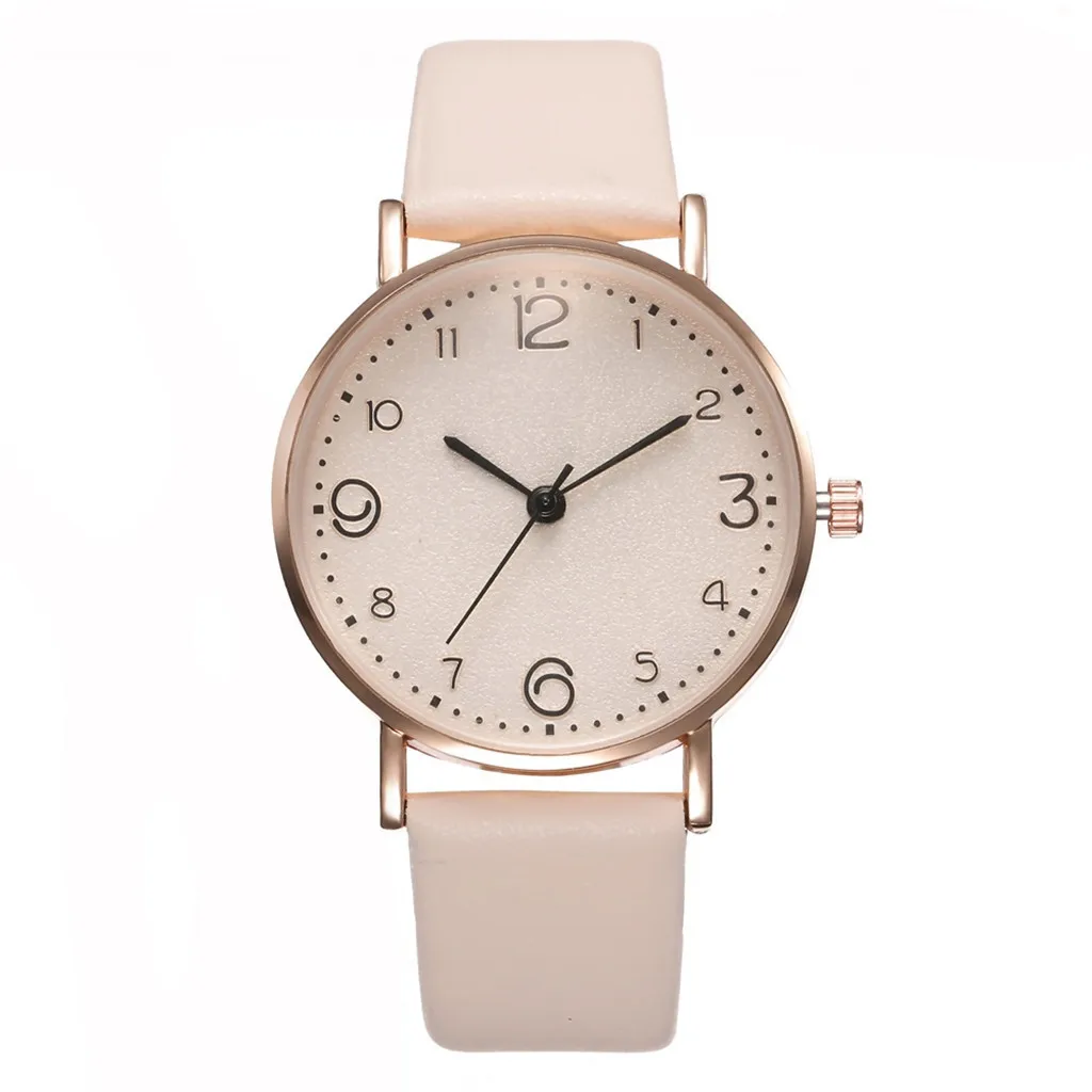 

Top Style Fashion Women's Luxury Leather Band Analog Quartz WristWatch Golden Ladies Watch Women Dress Reloj Mujer Black Clock