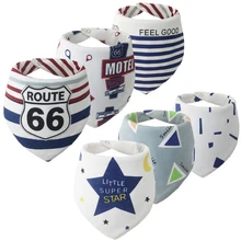 3 шт./партия, хлопок, высокое качество, детские нагрудники бандана, партия, Para Bebe слюнявчик для младенца, полотенце для мальчиков и девочек DS9