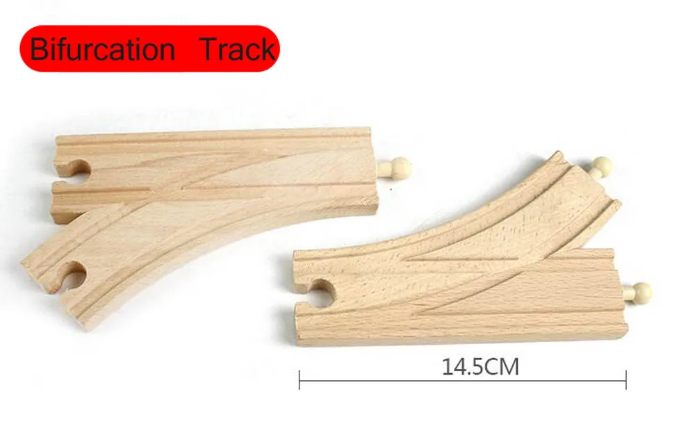 Wooden Railway Track Accessories Wooden Train Track Set Wood Rail Tracks Fit For Thomas Train Car Toy Educational Toys Kids Gift toy motorcycle