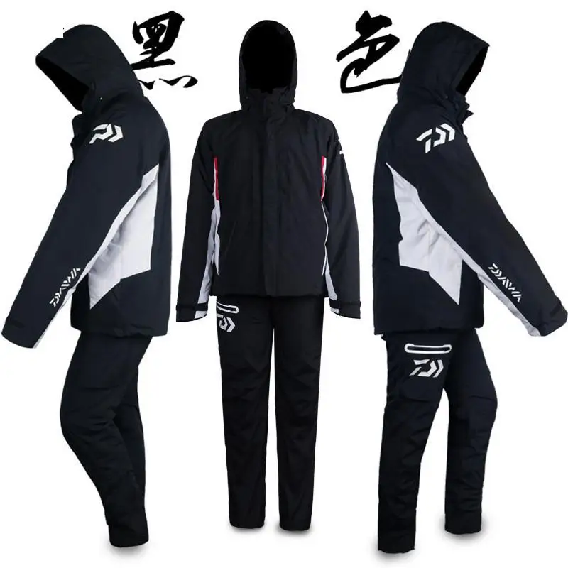 

2019 New Clothing Winter Fishing Jacket Pants Waterproof Windproof Keep Warm With Inside Clothes Outside Clothes Fishing Suit