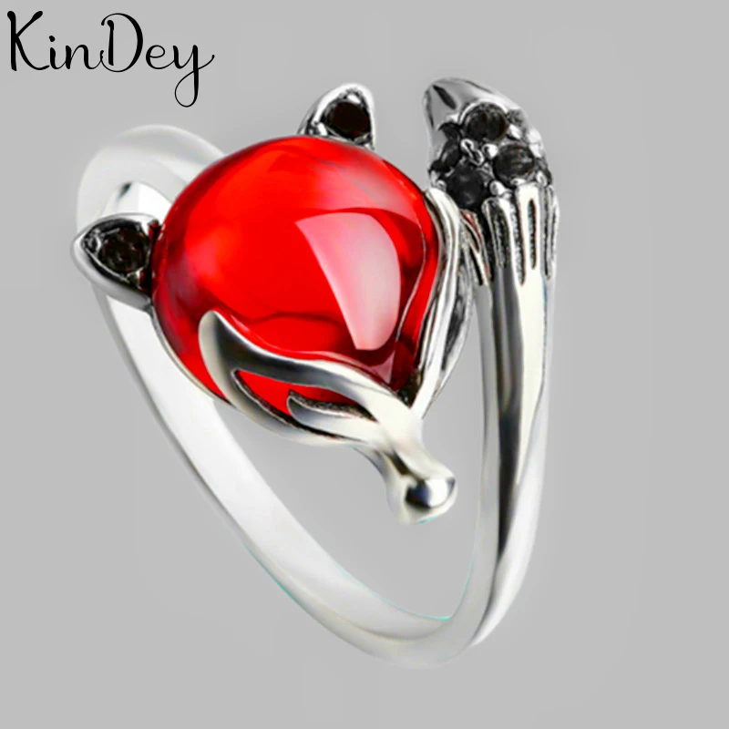 Bohemian Silver Color Fox Rings For Women Men Engagement Girls Party Gifts Anillos | Украшения и аксессуары