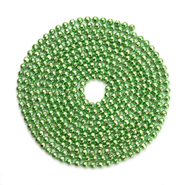 10meter/lot Width 1.5mm Colorful Copper Ball Bead Chain Bulk Necklace Bracelet Women Link & Key Chain For Diy Jewelry Making light green