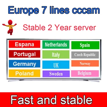 

DVB-S2 Receptor Cccam cline for 2 year Spain 7 cline for GT media V7s HD V8 Nova Satellite TV Receiver Europe channels server