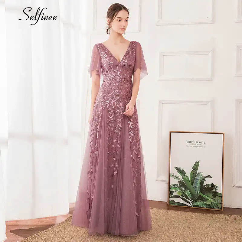 dusty pink maxi dress