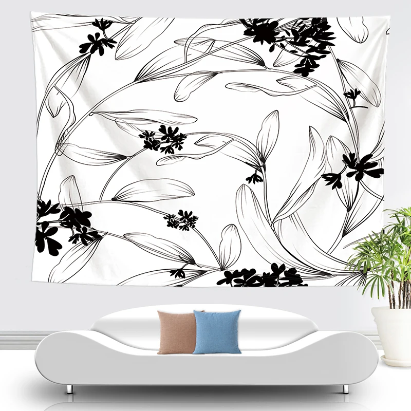 1065 Цветок девушка гобелен домашний декоративный dorm drap mur decoracion сравнению стены ковер Настенный декор - Цвет: 1065