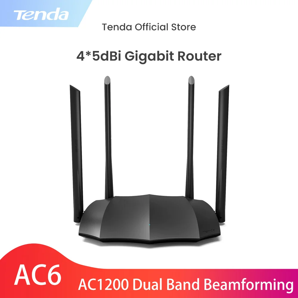 wireless signal booster Tenda AC23/11/8/6 Gigabit Băng Tần Kép Không Dây Wifi Repeater Với 7 * 6dBi Độ Lợi Cao ăng Ten Vùng Phủ Sóng Rộng Hơn, thiết Lập Dễ Dàng dual band router Wireless Routers