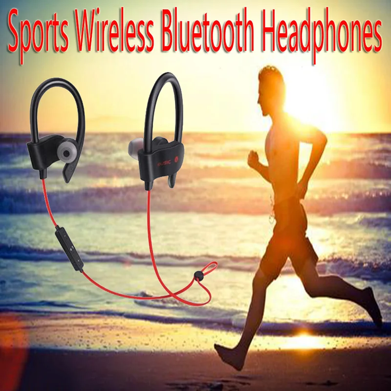 Bluetooth Wireless Earphone Stereo Ear Hook Sports Noise Reduction Earphones With Microphone Headset For Xiaomi IPhone Samsung