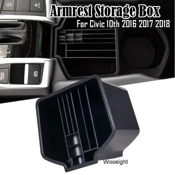 

Wooeight Armrest Box Central Storage Console Armrest Storage Box Tray Holder Fit For Honda Civic 10th 2016 2017 2018 Coin Slot