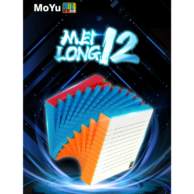 

Moyu Meilong 12x12x12 magic Cubo puzzle Magic Cube MEILONG Professional cube Brain Puzzle Speed 12x12 Game For Children Gift