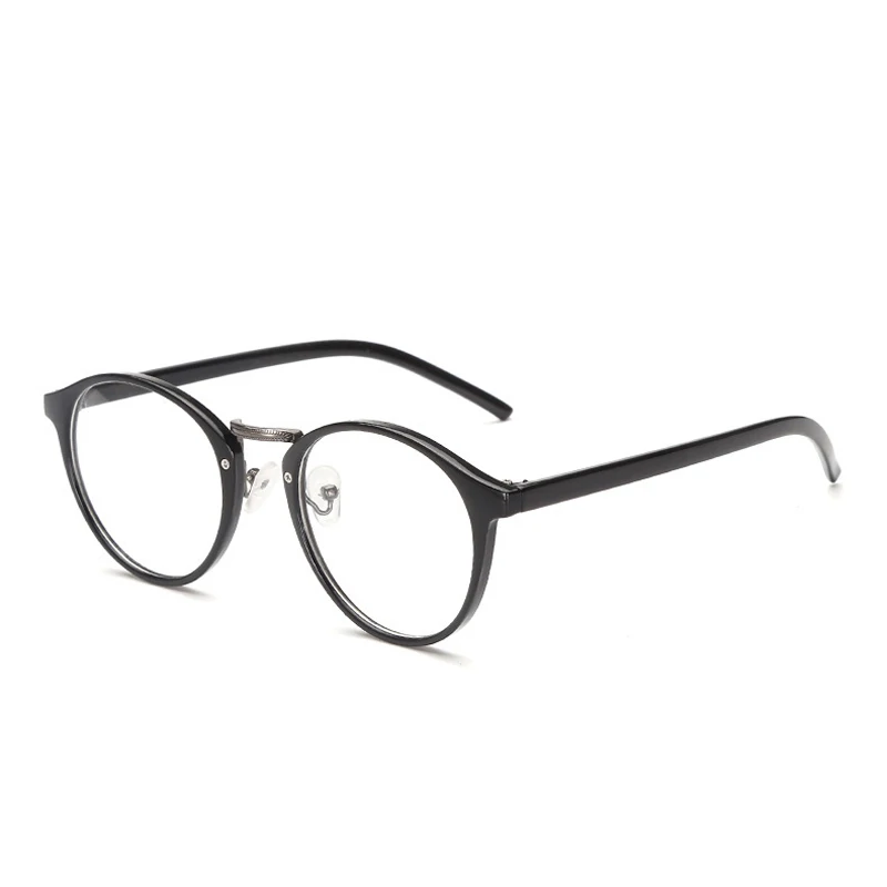 Black Myopia 1.5 Seemfly женские цветочные Fnished близорукость очки металлические круглые очки для близоруких для дам короткие очки с градусом-1,0 до-4,0 - Цвет оправы: Black Myopia 1.5