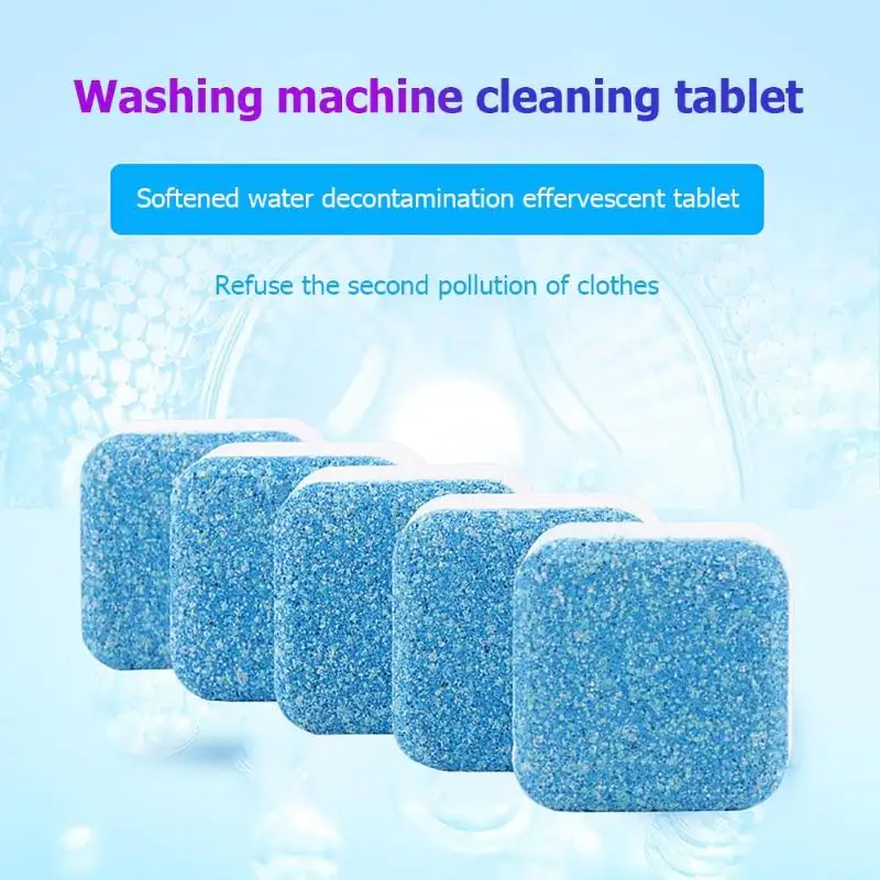 1 таблетка стиральная машина очиститель моющее средство Effervescent Чистящая прокладка