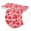 10PCS Adult Mask Valentine's Day Disposable Face Mask Sweet Heart Print Couple Breathable Three-layer Lover Mask mascarillas 4