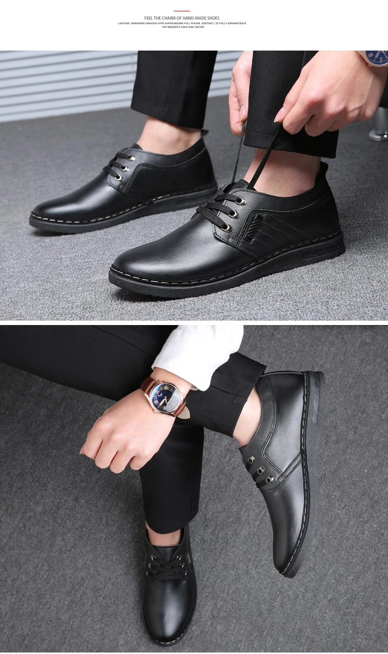 Мужские деловые модельные туфли из кожи больших размеров 38-44 классические мужские оксфорды на шнуровке теплые ботинки из искусственной кожи Свадебная обувь итальянские мокасины