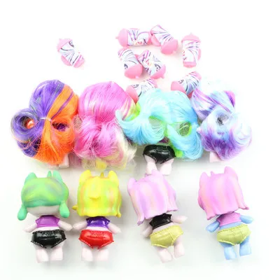 8 Models/set  hairpin silicone Poopsie Slime unicorn cute doll toys Boys Girls Baby Birthday  Funny Gifts