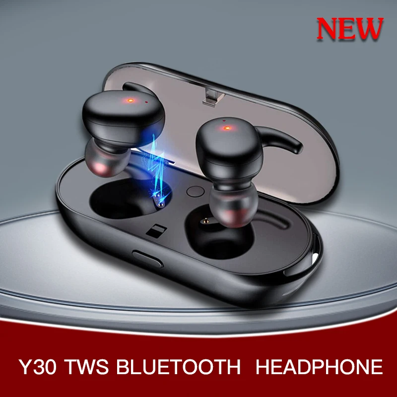 

Y30 TWS Wireless Headphones Stereo HiFi Bluetooth 5.0 Earphone Gaming headset Charging Box earbuds pk tws i12 for xiaomi huawei
