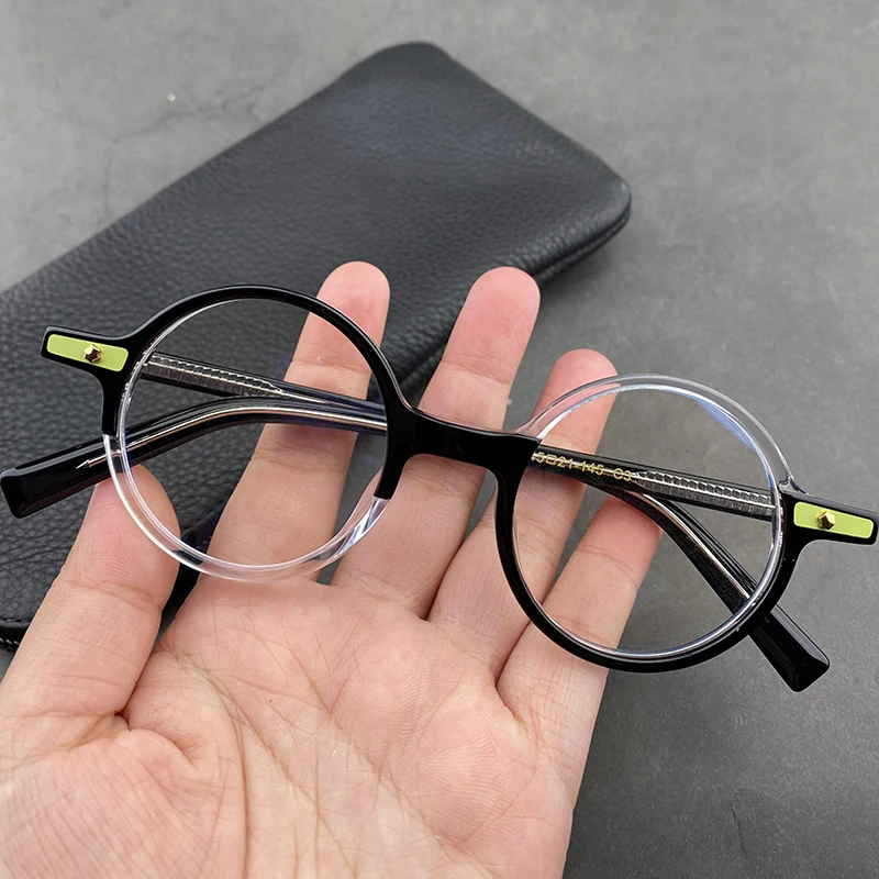

2020 Transparent Round Glasses Men Vintage Clear Eyeglasses Frame Optical Myopia Prescription Spectacle Frames Eyewear Oculos