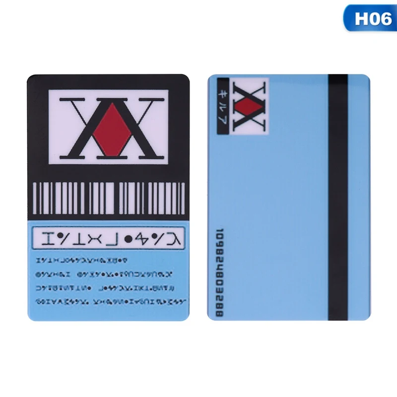 Adesivo de cartão do anime caçador x, adesivos para ônibus/banco