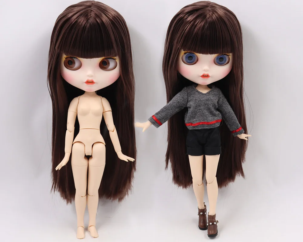 ICY Blyth пользовательская кукла белая кожа и тело тела Новая Улыбка Рот матовое лицо 1/6 игрушки BJD DIY модные куклы девочка подарок Специальное предложение