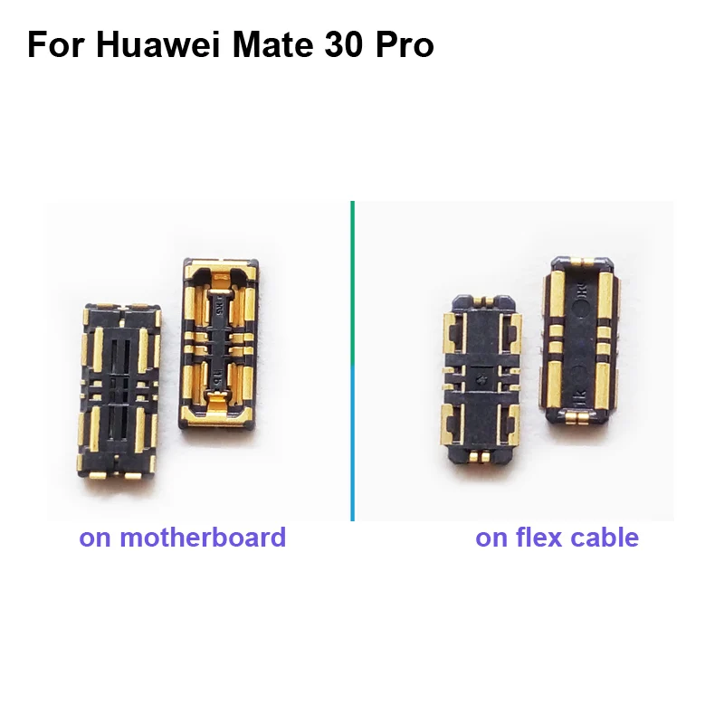 Внутренний разъем FPC 2 шт. держатель аккумулятора зажим контакт для Huawei Mate 30 Pro