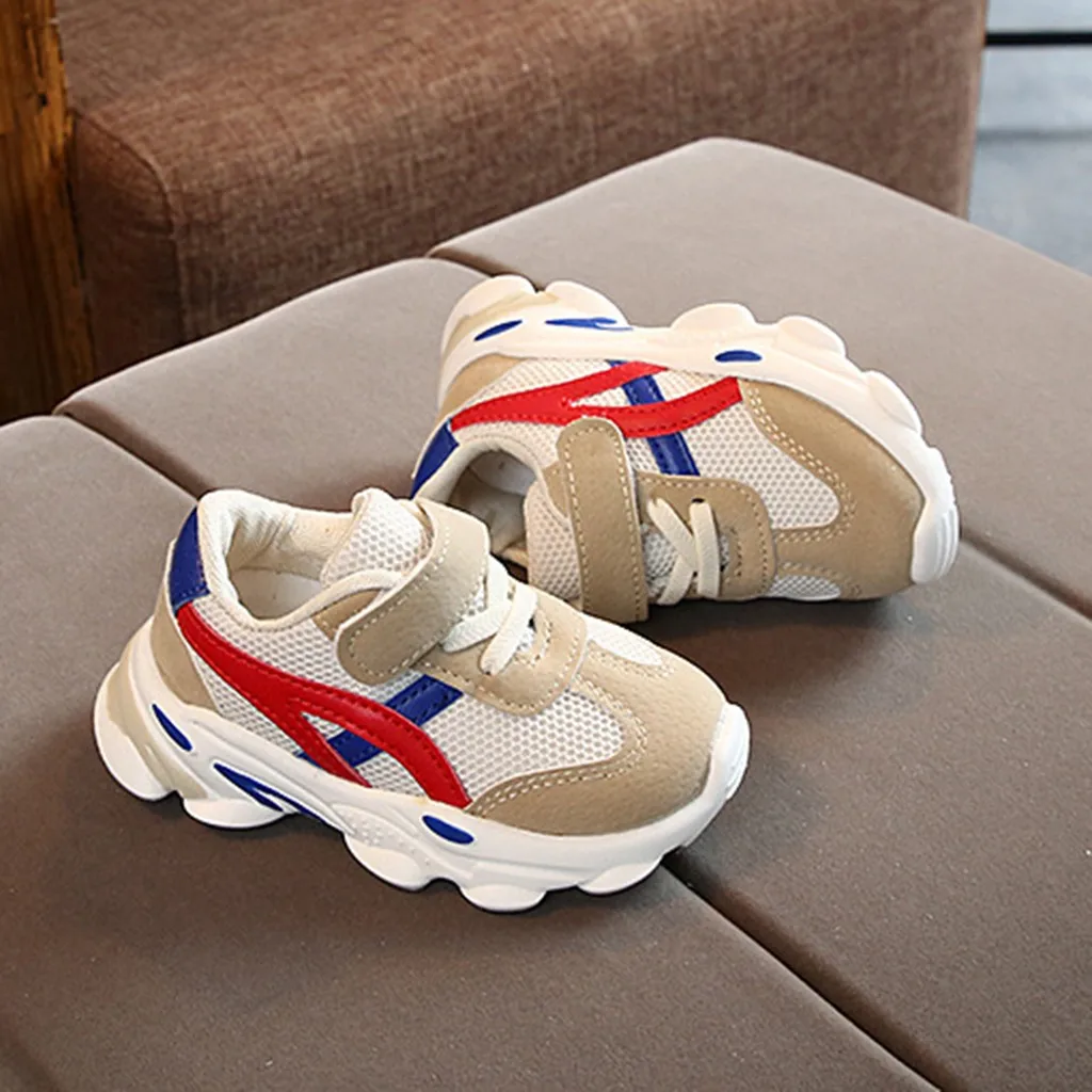 Новая детская обувь; модные детские спортивные кроссовки из мягкой искусственной кожи; Детская осенняя дышащая детская обувь; zapatillas#3