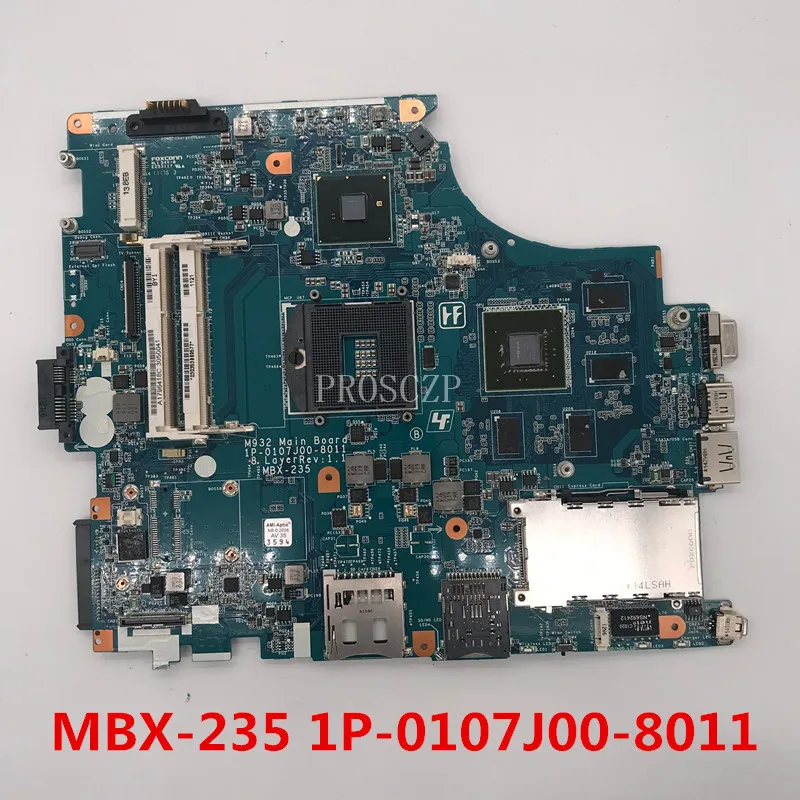 Для MBX-235 Материнская плата ноутбука 1P-0107J00-8011 GT425M DDR3 совместимость