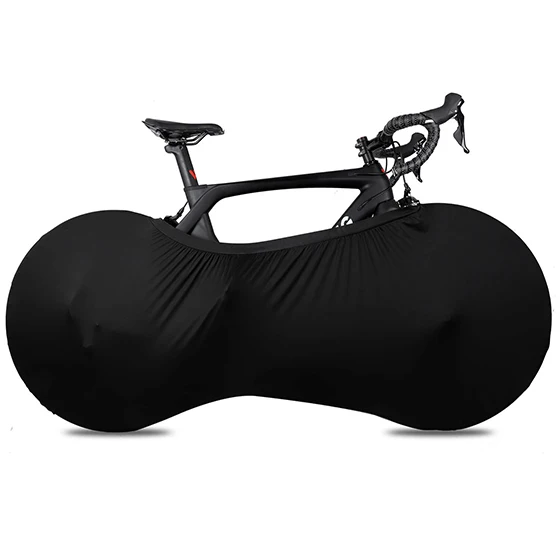 WEST BIKING чехол для велосипедного колеса, пыленепроницаемый, устойчивый к царапинам, сумка для хранения в помещении, защитное снаряжение для велосипедного чехла - Цвет: black