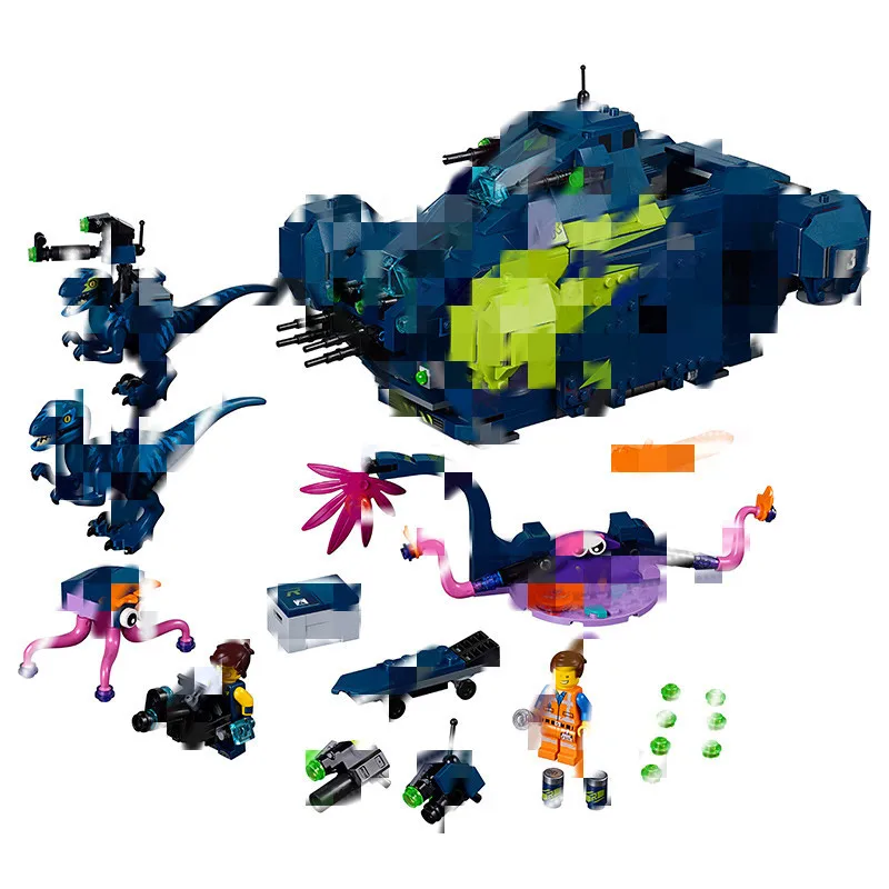 

45012 Big Movie 2 Rex Battle Airplane Assembled Small Particles Building Blocks Children'S Educational Toy 70835