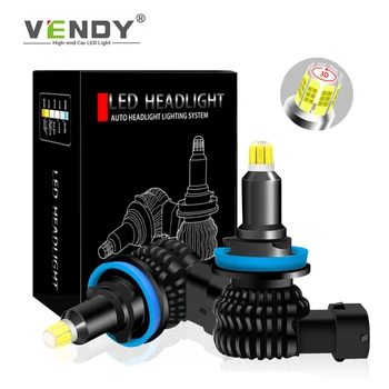 

2pcs HB3 9005 HB4 9006 H1 H3 H7 H8 H11 H9 LED Lamp Car Headlight Bulb Auto Fog Light For peugeot 508 308 406 301 5008 2008 408