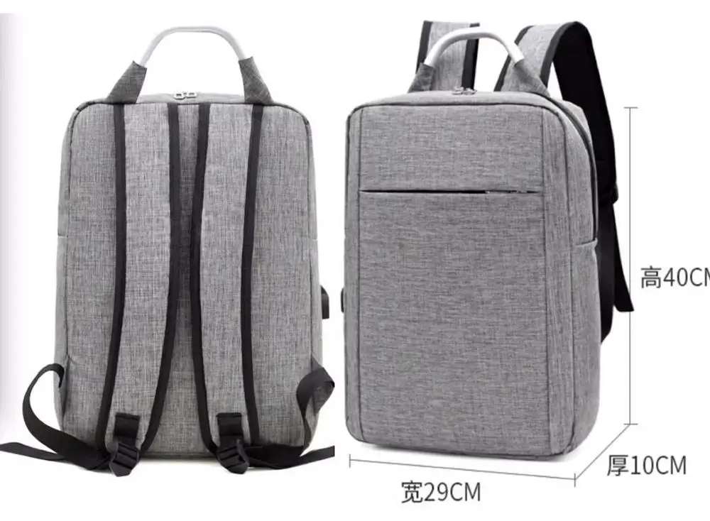 A3 grey Новинка, мужской рюкзак, сумка для компьютера, для Apple Dell, Xiaomi, сумка для ноутбука, водонепроницаемый, ударопрочный, lenovo, usb, зарядка, рюкзак, черный - Цвет: A3 grey