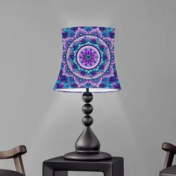 

Lamp Shade for Table Desk Lamp Mandala Lotus Flowers Pattern Fashionable Decorative Wall Lamp Shade Pendant Lamp Covers