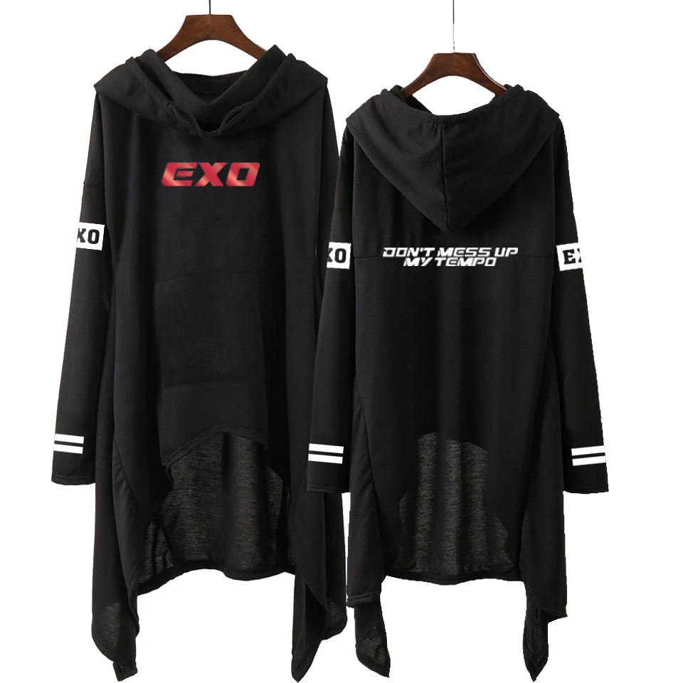 2020 горячая Распродажа корейское платье EXO для женщин DO LAY SE HUN KAI SING FOR YOU толстовки