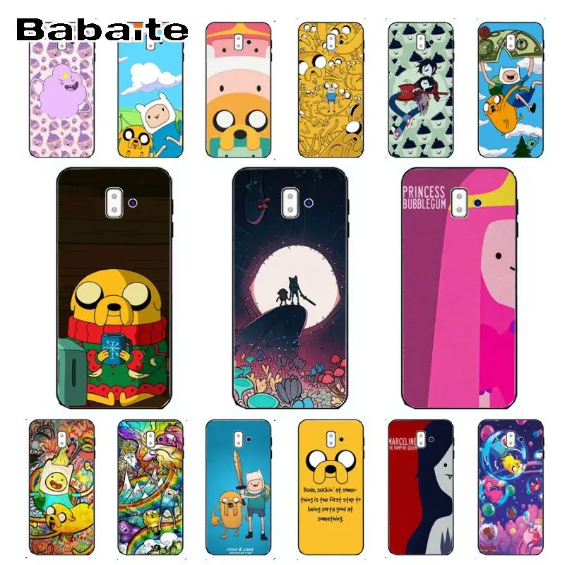 

Adventure Time with Finn and Jake Drawing Phone Case cover Shell For samsung Galaxy j6 plus A6 A8 A9 A10 A30 A50 Coque Shell
