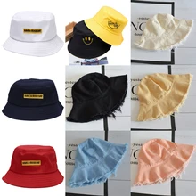 Забавная шляпа с вышитыми буквами и широкими полями для женщин и девочек, летняя повседневная шапка в стиле Харадзюку, хип-хоп, Студенческая спортивная шапка в рыбацком стиле