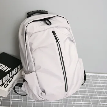 

Multi-Pocket Fashion Backpack Casual Travel Back Packs White 2020 Reflective Strip Men Women Outdoor Shoulder Bag Large Capacity