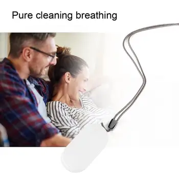 

Personal USB Wearable Air Purifier Necklace Mini Portable Air Freshener Ionizer Negative Ion Generator Low Noise for Family