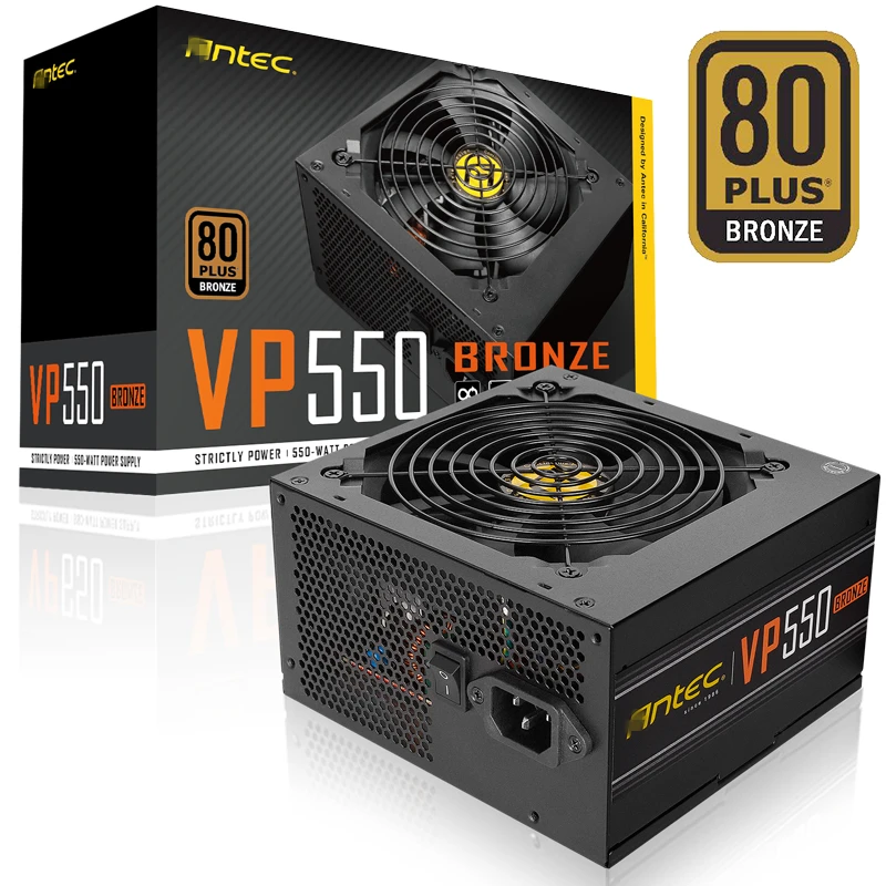 Блок питания для Antec ATX 12 в 80 плюс Бронзовый без модуля игровой бесшумный блок питания 450 Вт-650 Вт блок питания VP450 VP500 VP550 VP650