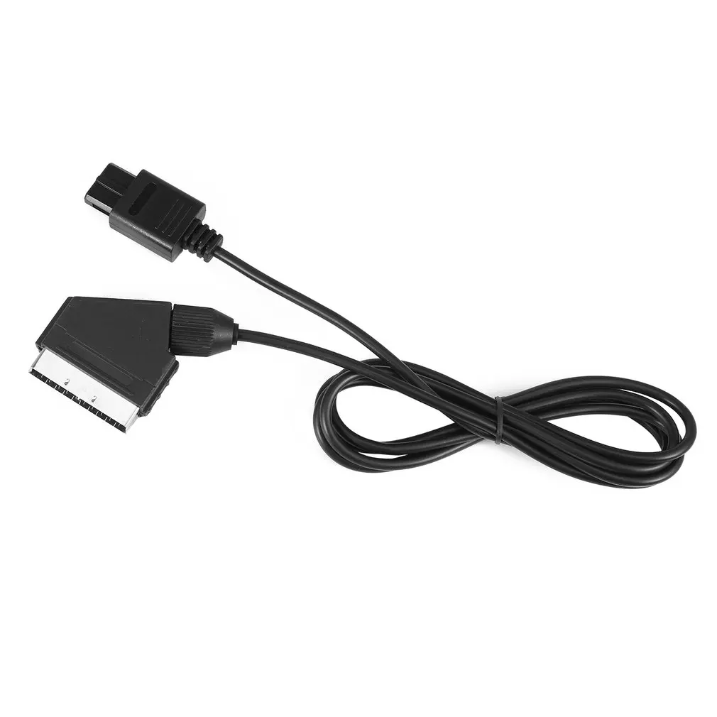 1.8m PVC RGB Scart Video AV Cable Cord Lead For PAL Super Nintendo N64 SNES(NOT FIT NTSC