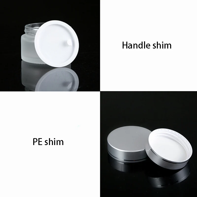 Frosted Glass Refillable Ointment Bottles Empty Cosmetic Jar Pot Eye Shadow Face Cream Container 5/10/15/20/30/50/100g-4