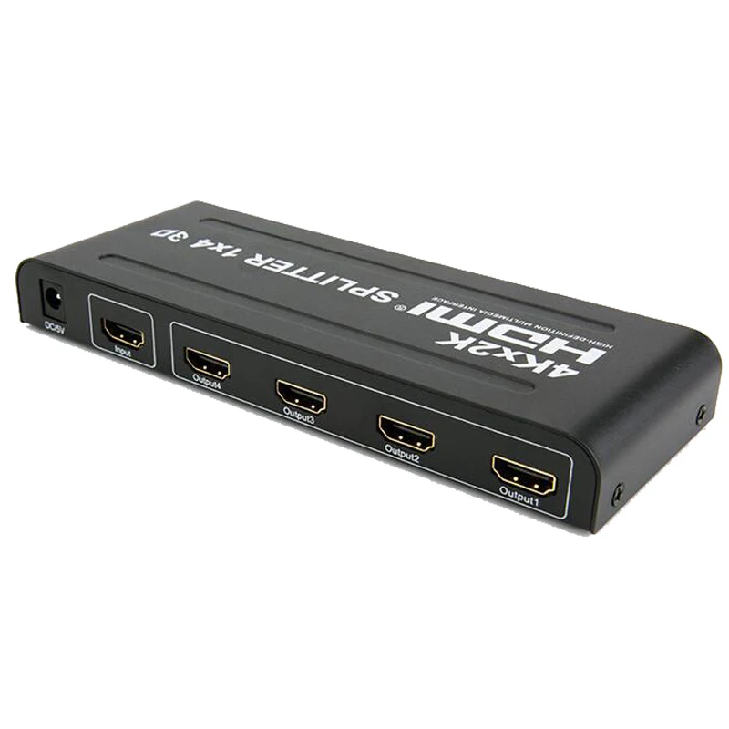 4K* 2k 1x4 HDMI 4 порта HDMI видео сплиттер аудио усилитель повторитель 3D DTS 1 в 4 выхода HDMI сплиттер конвертер для HDTV PS4 ПК