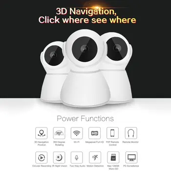 

2020 NEW Wireless Camera Abs Network Monitoring Hd Night Vision Mobile Remote 1080 Home Monitor Surveillance Camera 1 Set