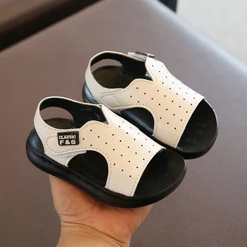 

2020 Summer Baby Boys Sandals Pu Leather Toddler Boys Clogs Kids Summer Shoes