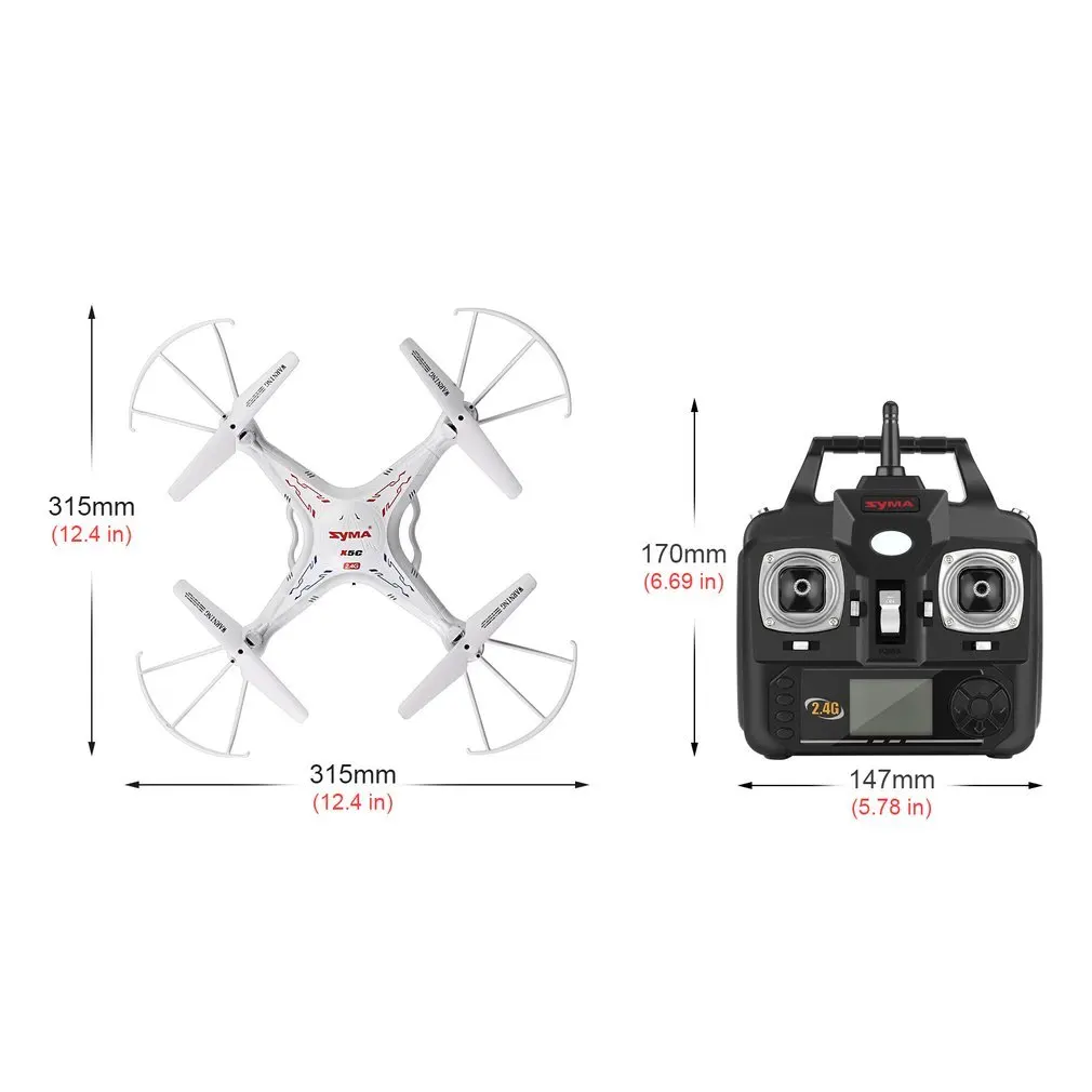 SYMA X5C дрона с дистанционным управлением с 2MP HD Камера 6-Axis Gyro сильное сопротивление ветра(обновление версии) удаленный Управление вертолет Quadcopter