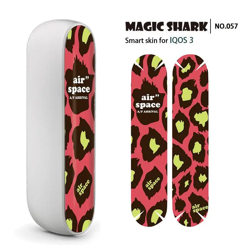 Магическая Акула, модный леопардовый чехол с принтом в виде листа и пола, обертка для электронной сигареты, стикер, кожа для IQOS 3 3,0 051-066