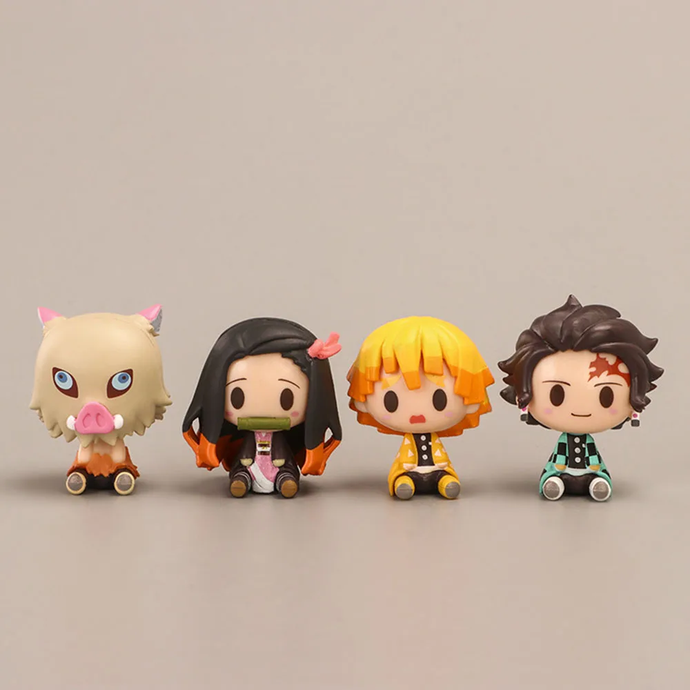 Фигурки героев аниме рассекающий демонов Kimetsu No Yaiba Q версия призрачная кукла