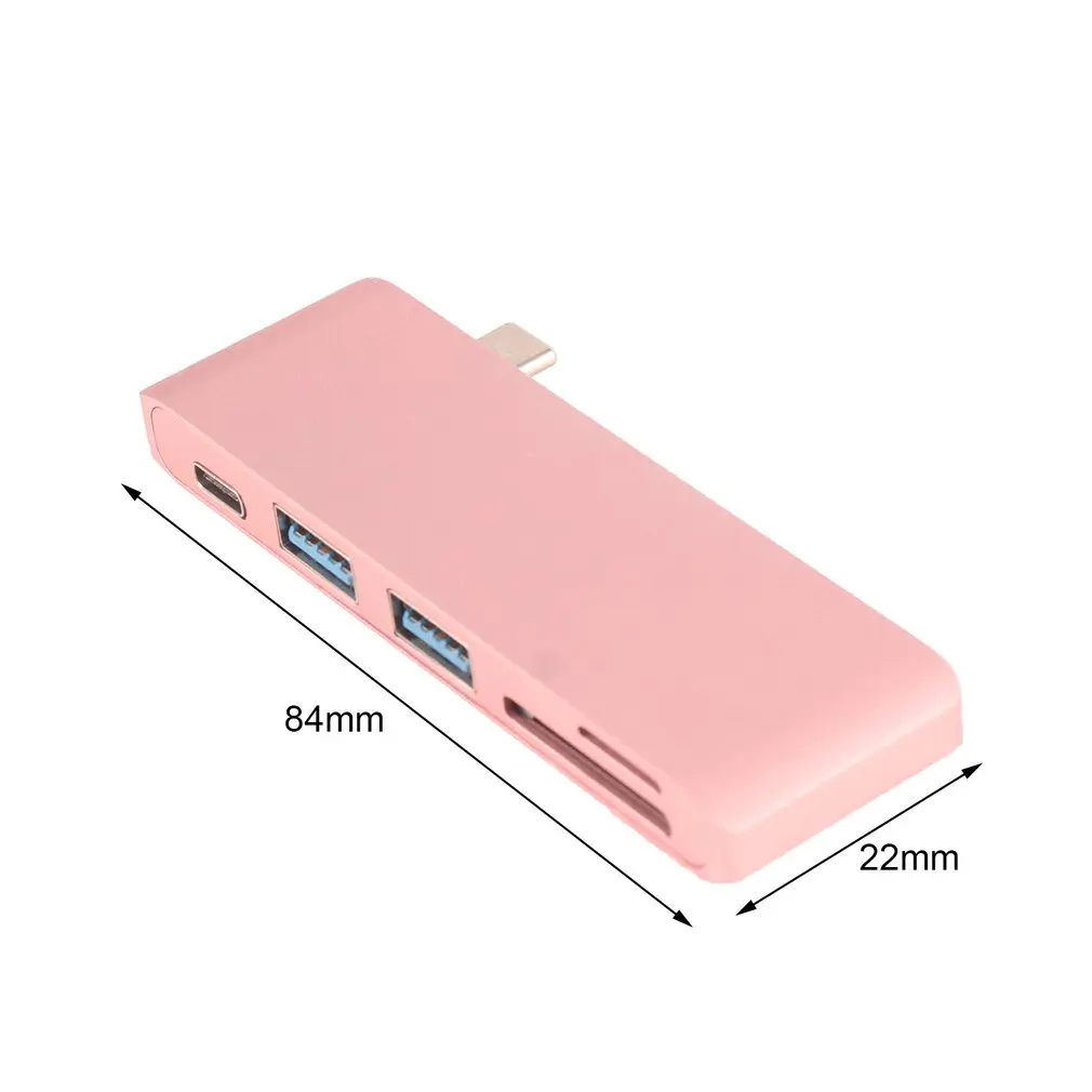 5 в 1 Многофункциональный USB-C type-C концентратор USB 3,0 Combo PD-power безопасная цифровая память/TF кард-ридер для портативных ПК