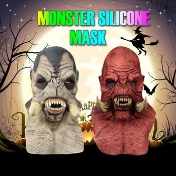 

New Orc Mask Headgear Halloween Horror Orc Mask Party Party Horror Mask halloween mask mascarillas маска novelty cosplay prop