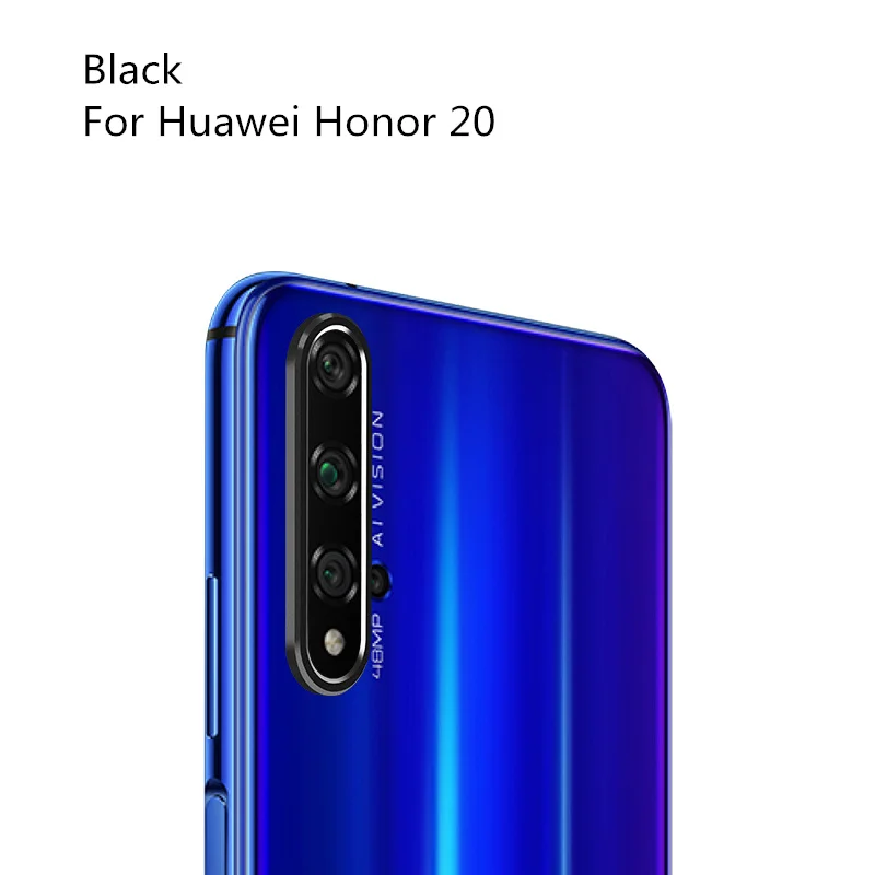 Защита для объектива камеры huawei Honor 20 Pro, задняя крышка для камеры, алюминиевое металлическое кольцо для huawei Honor 20 20s Nova 5t