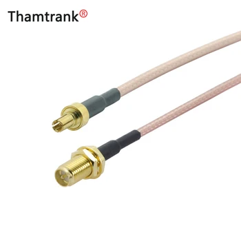 

10pcs/lot CRC9 Straight Male Plug to RP SMA Female Connector RG316 Pigtail Cable SMA to CRC9 RF Coaxial Cable Assembly