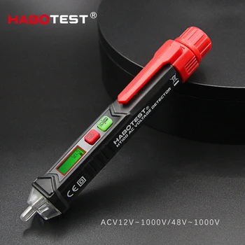 

Habotest HT100E Digital Voltmeter Intelligent Non-Contact Pen Alarm Voltage Detector Meter Ac Voltmeter Tester Auto Tachometer
