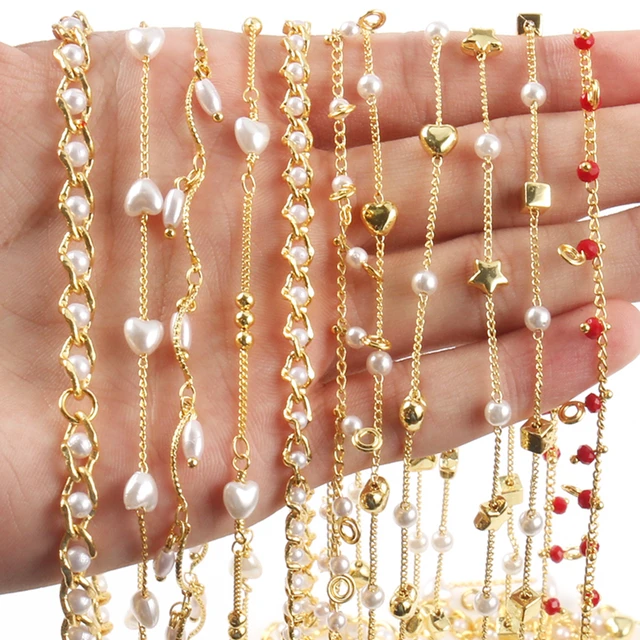 Jewelry Making Findings Accessories  Chain Extensions Necklaces - Gold  Color Chain - Aliexpress